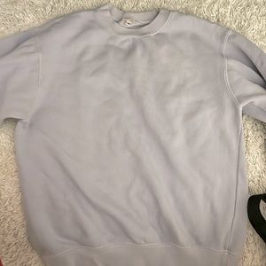 brandy baby blue/violet crewneck
